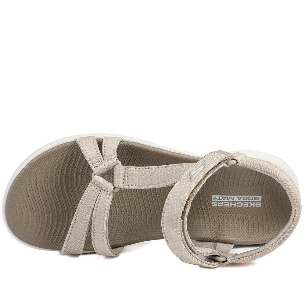 Skechers Wide Fit Go Walk Flex Sandals - Sublime - SKE43029 / 328 685 - Taupe - Image 5