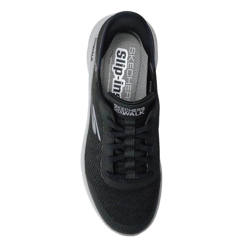 Skechers Slip Ins GO WALK FLEX - SKE39017 / 324 693 - Black-Grey - Image 4