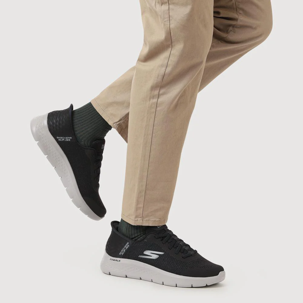 Skechers Slip Ins GO WALK FLEX - SKE39017 / 324 693 - Black-Grey - Image 5