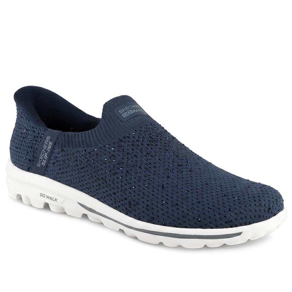 Skechers Go Walk Travel - Amara Slip On Trainers - SKE43024 / 329 138 - Navy
