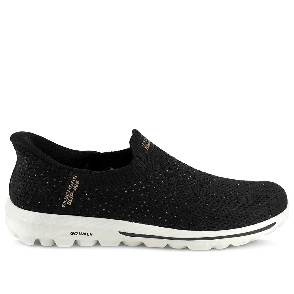 Skechers Go Walk Travel - Amara Slip On Trainers - SKE43024 / 329 138 - Black - Image 2
