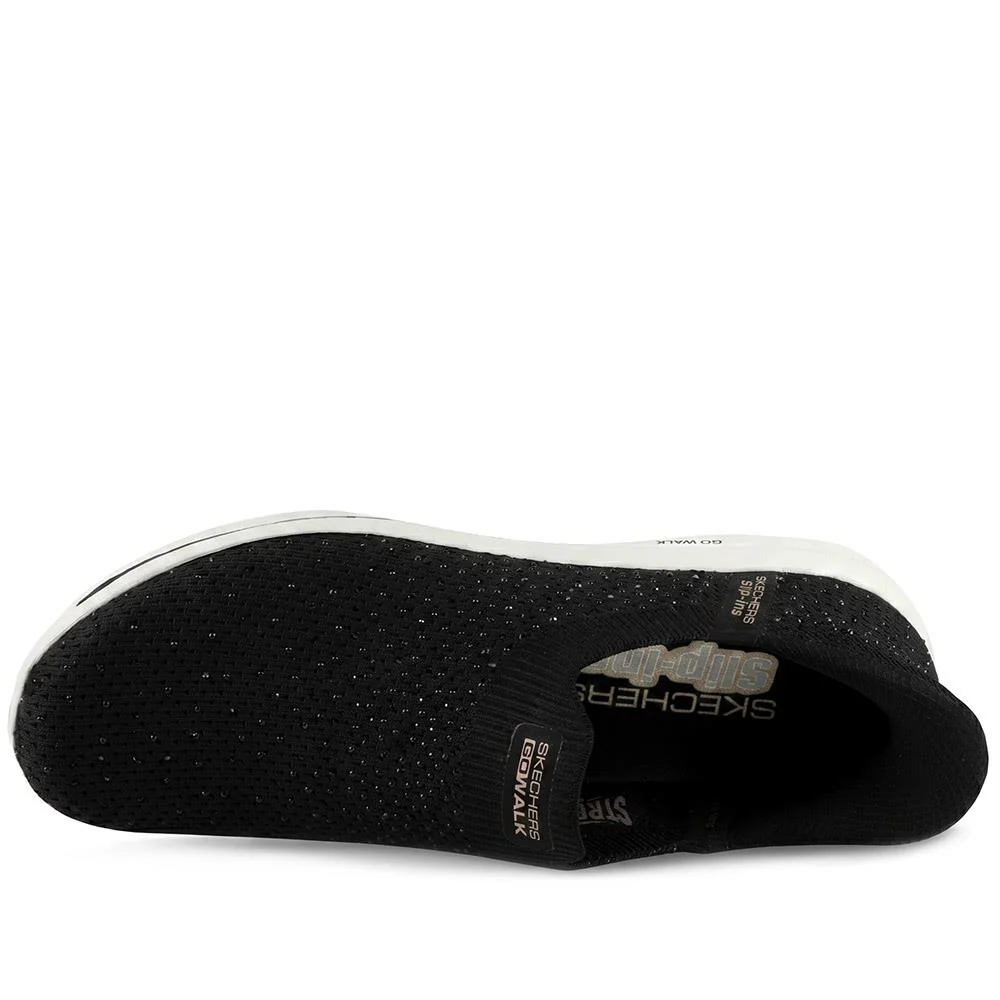 Skechers Go Walk Travel - Amara Slip On Trainers - SKE43024 / 329 138 - Black - Image 4