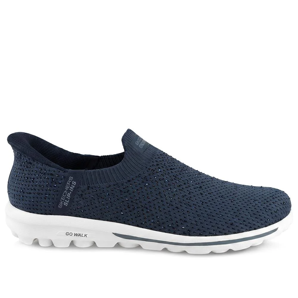 Skechers Go Walk Travel - Amara Slip On Trainers - SKE43024 / 329 138 - Navy - Image 2