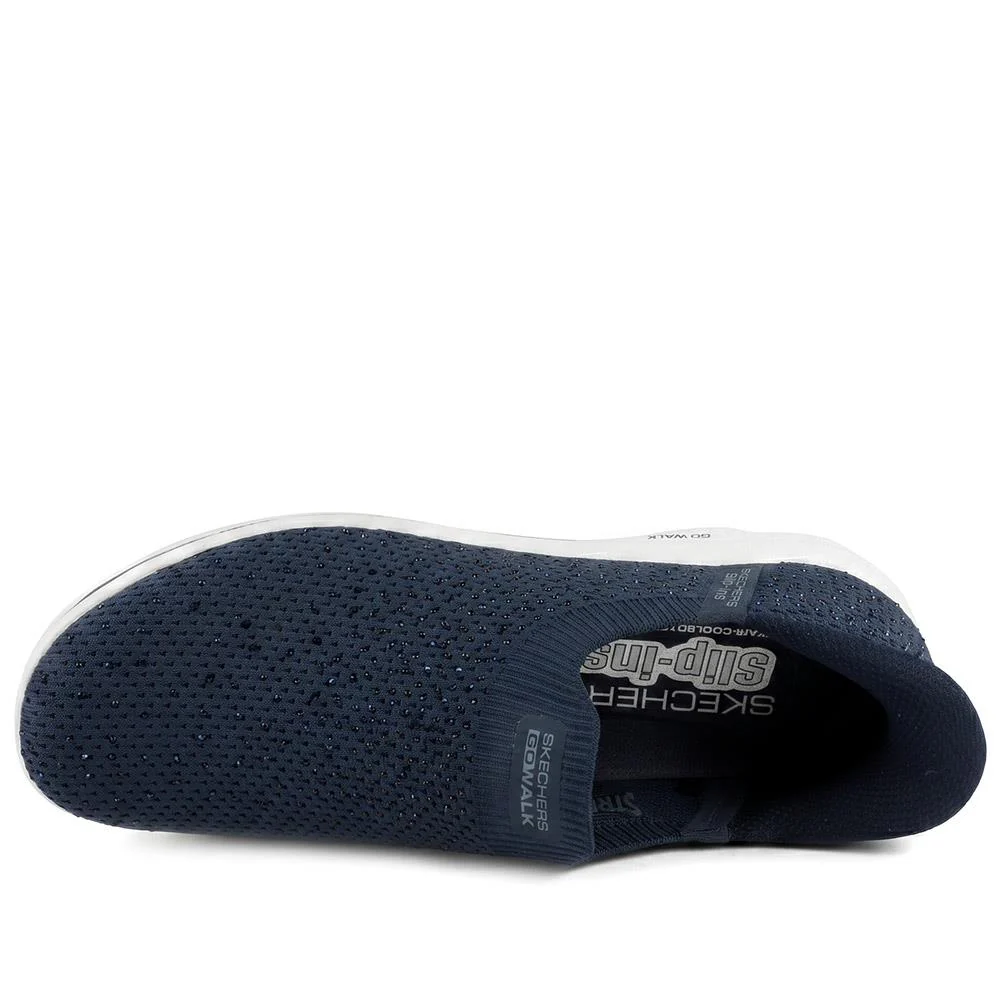 Skechers Go Walk Travel - Amara Slip On Trainers - SKE43024 / 329 138 - Navy - Image 4