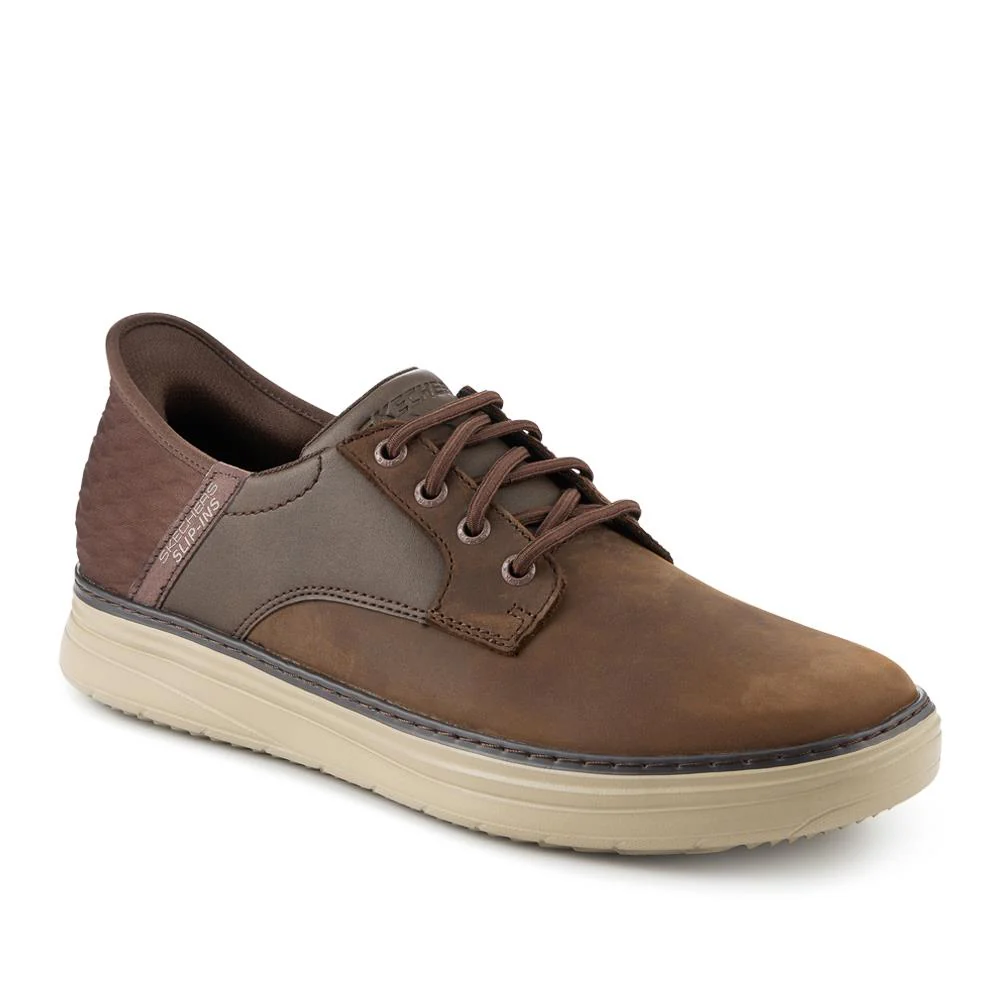 Skechers Slip-ins: Leather Hands Free Shoes - SKE42015 / 327 848 - Chocolate