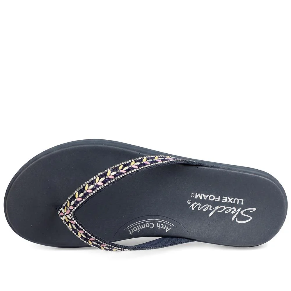 Skechers Meditation Luxe CLASSIC ROMANCE - SKE43538 / 329 430 - Navy - Image 4