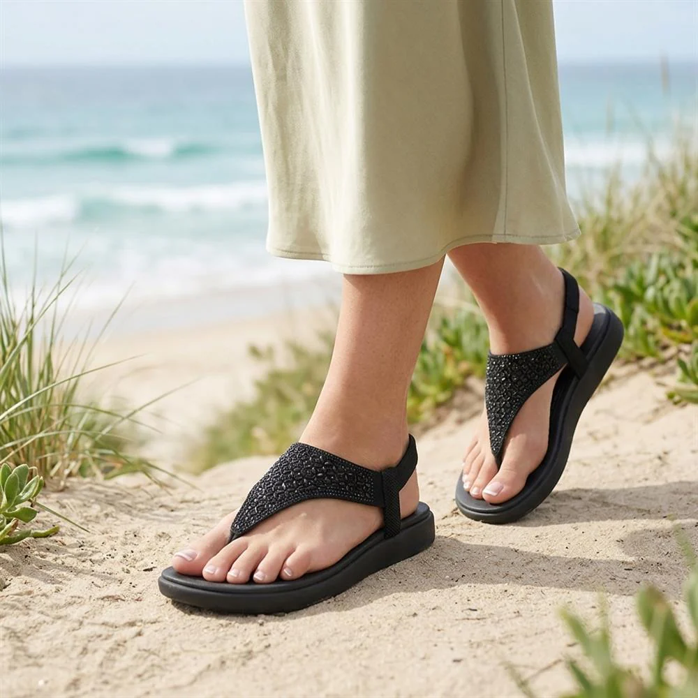 Skechers Meditation Luxe Modern Event Sandals - SKE43529 / 329 428 - Black - Image 2
