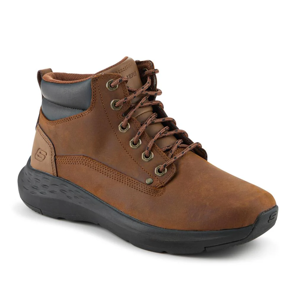 Skechers Relaxed Fit Lace Up Boots - SKE42065 / 327 912 - Brown