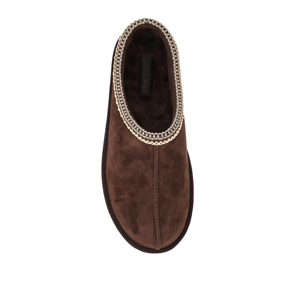 Skechers Relaxed Fit Renten Mule Slippers - SKE42073 / 328 274 - Chocolate - Image 4