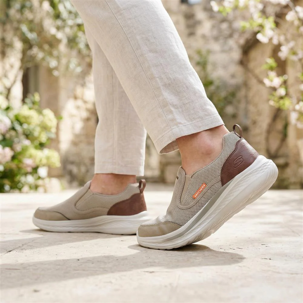 Skechers Relaxed Fit Slade Lucan Trainers - SKE43501 / 328 717 - Khaki - Image 2