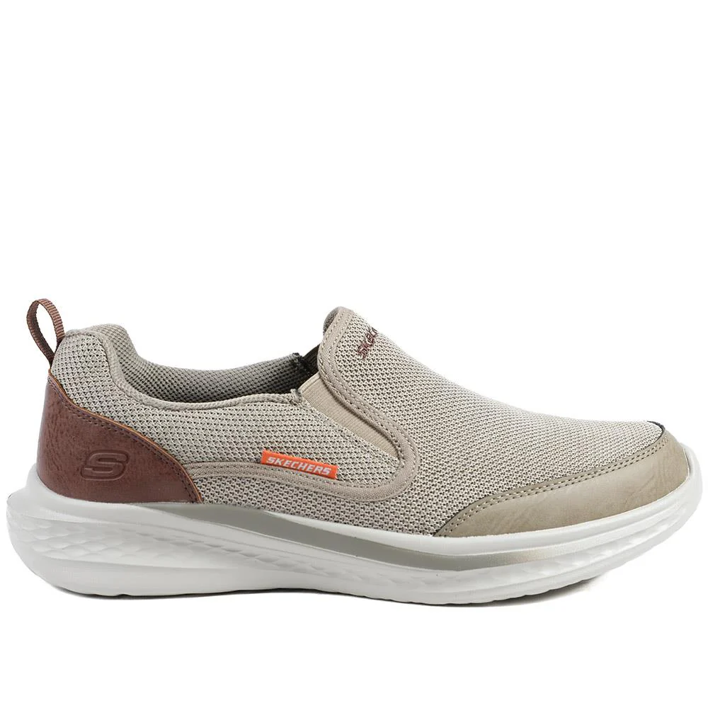 Skechers Relaxed Fit Slade Lucan Trainers - SKE43501 / 328 717 - Khaki - Image 3