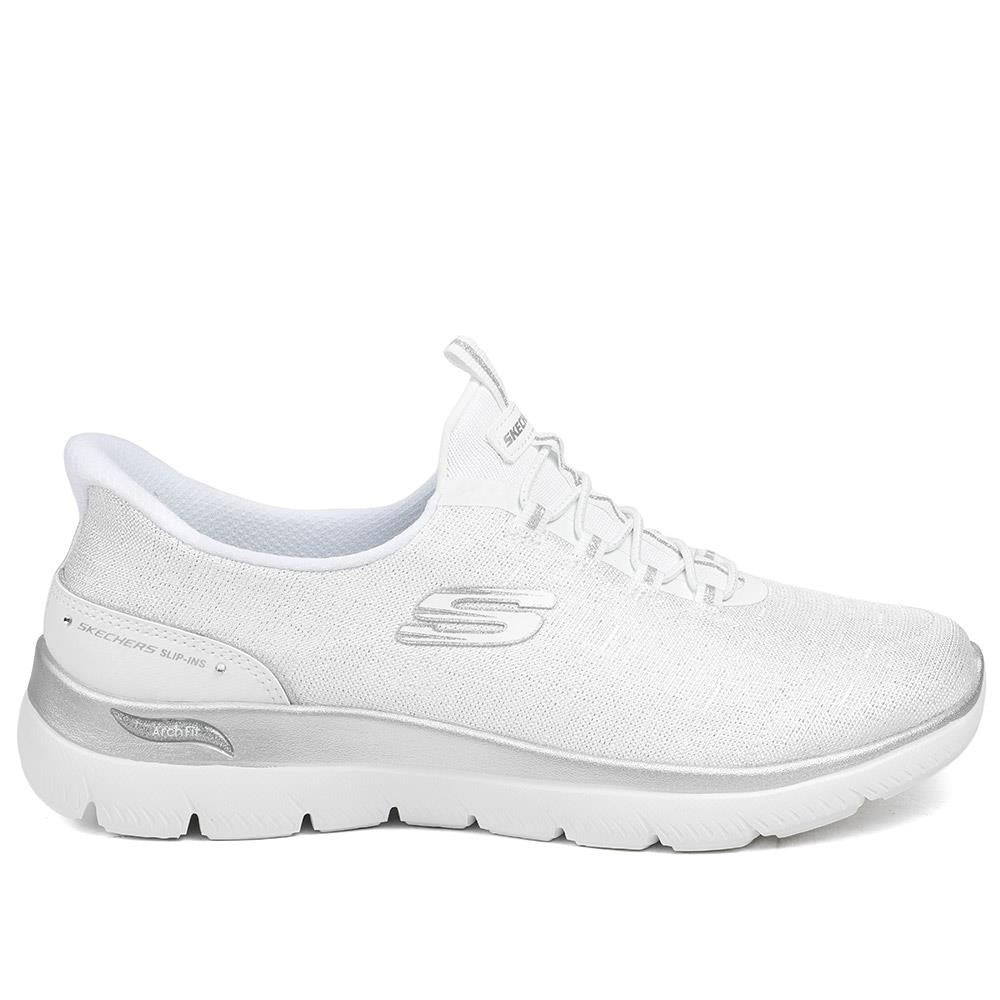 Skechers Slip-ins: Arch Fit Wide Fit Trainers - SKE43034 / 328 894 - White - Image 3