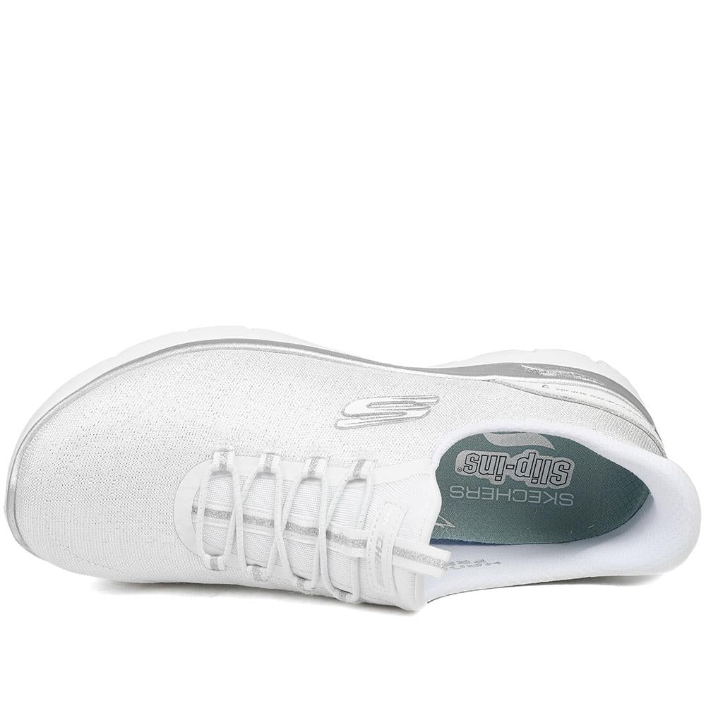 Skechers Slip-ins: Arch Fit Wide Fit Trainers - SKE43034 / 328 894 - White - Image 5
