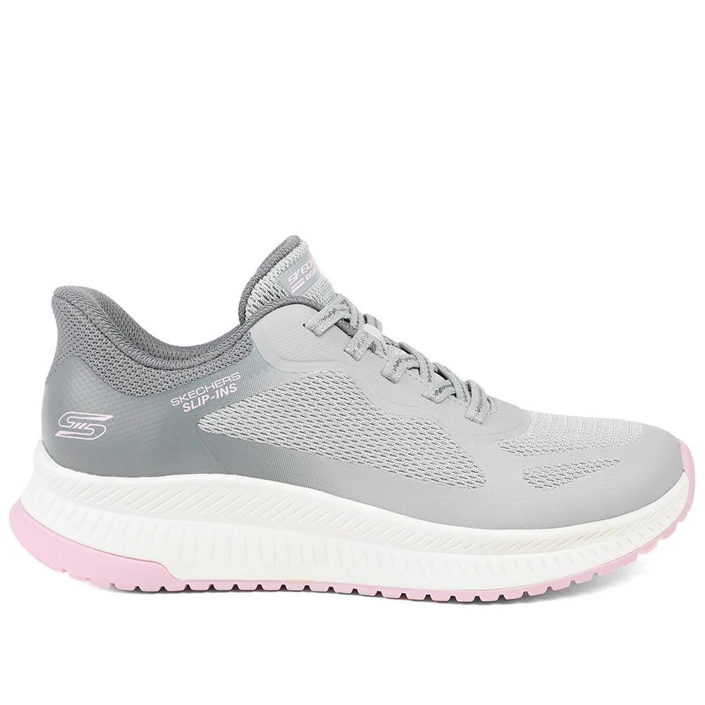 Skechers Slip-ins: BOBS Squad 4 Trainers - SKE41521 / 326 996 - Grey Multi - Image 3