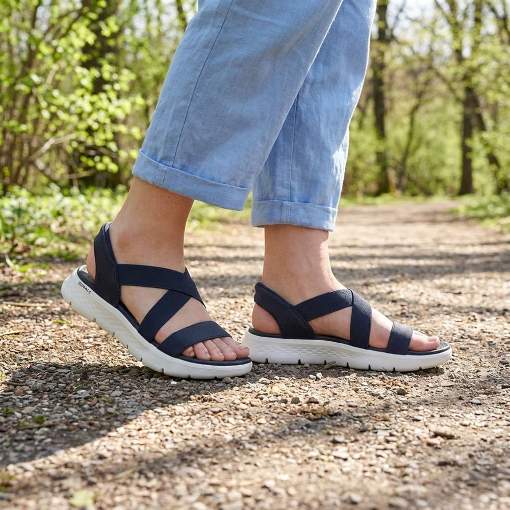 Skechers Slip-ins: GO WALK Flex Sandal - Glimmer - SKE43028 / 328 686 - Navy - Image 2