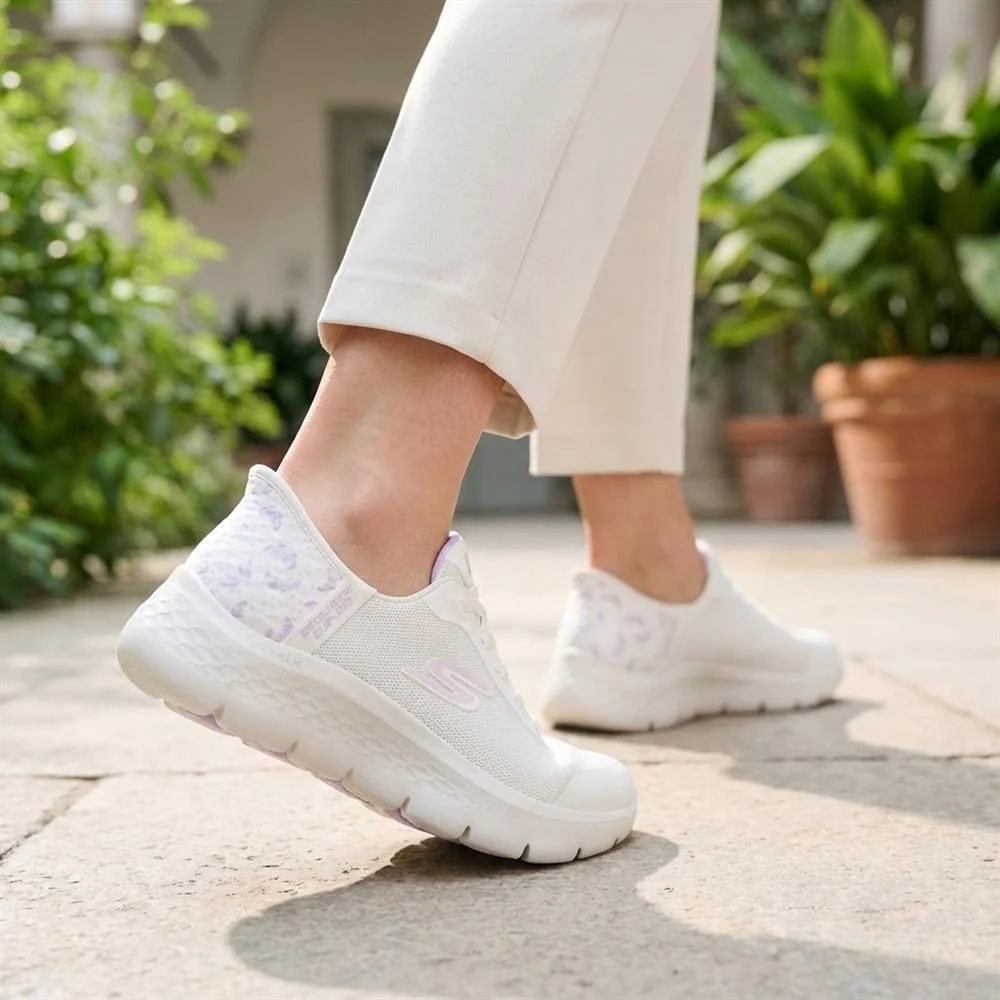 Skechers Slip-ins: Go Walk Flex Trainers - SKE43023 / 328 892 - Natural - Image 2