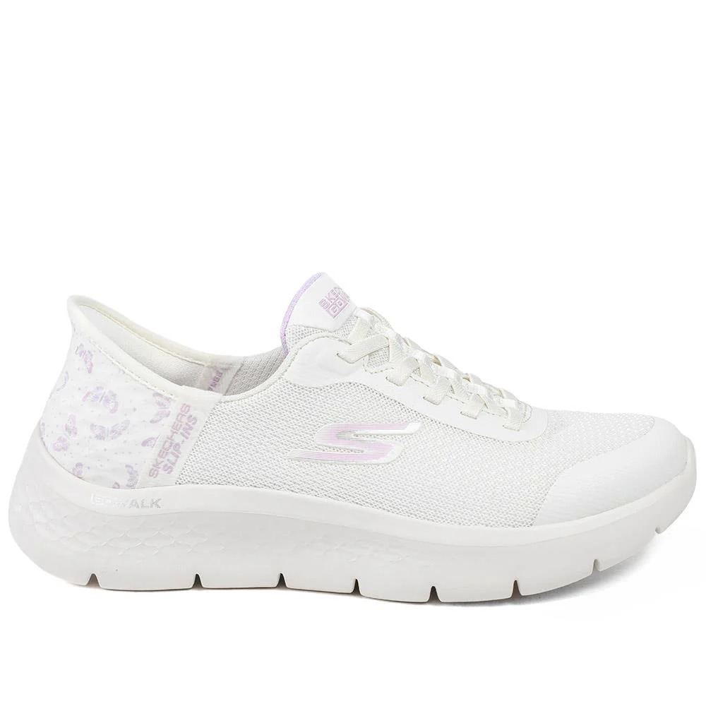 Skechers Slip-ins: Go Walk Flex Trainers - SKE43023 / 328 892 - Natural - Image 3