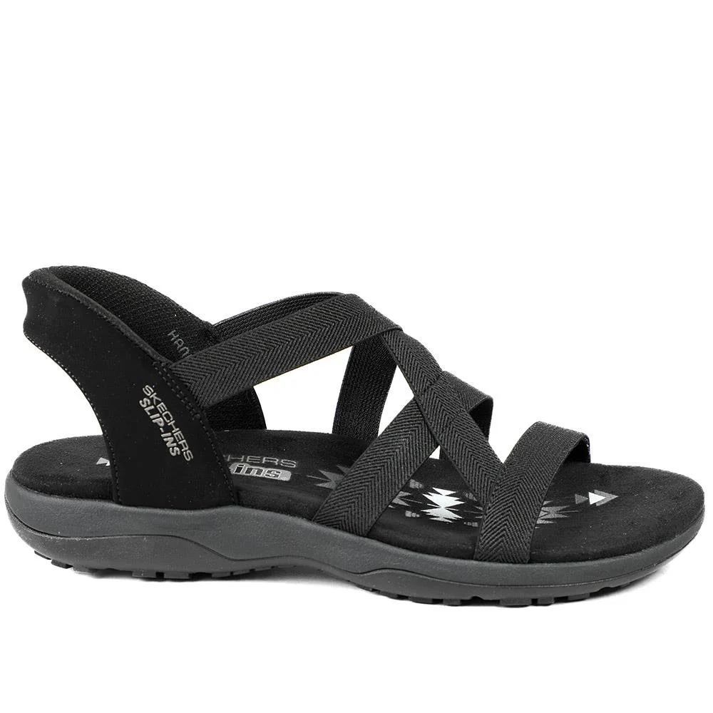 Skechers Slip-ins: Reggae Slim Sandals - SKE43532 / 329 429 - Black - Image 2