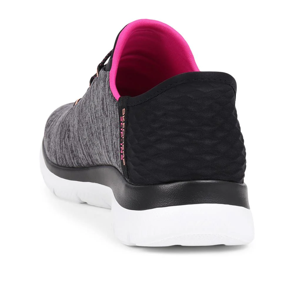 Skechers Wide Fit Slip-ins: Summits Trainers - SKE39055 / 324 794 - Black - Image 3