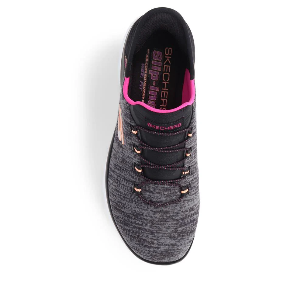 Skechers Wide Fit Slip-ins: Summits Trainers - SKE39055 / 324 794 - Black - Image 5