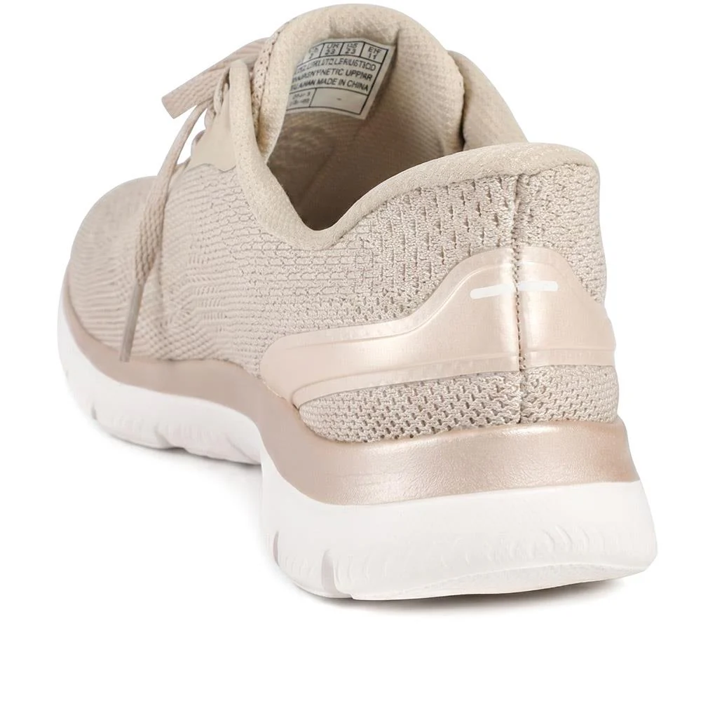 Skechers Slip-ins: Summits Lace Up Trainers - SKE43030 / 329 106 - Natural - Image 3