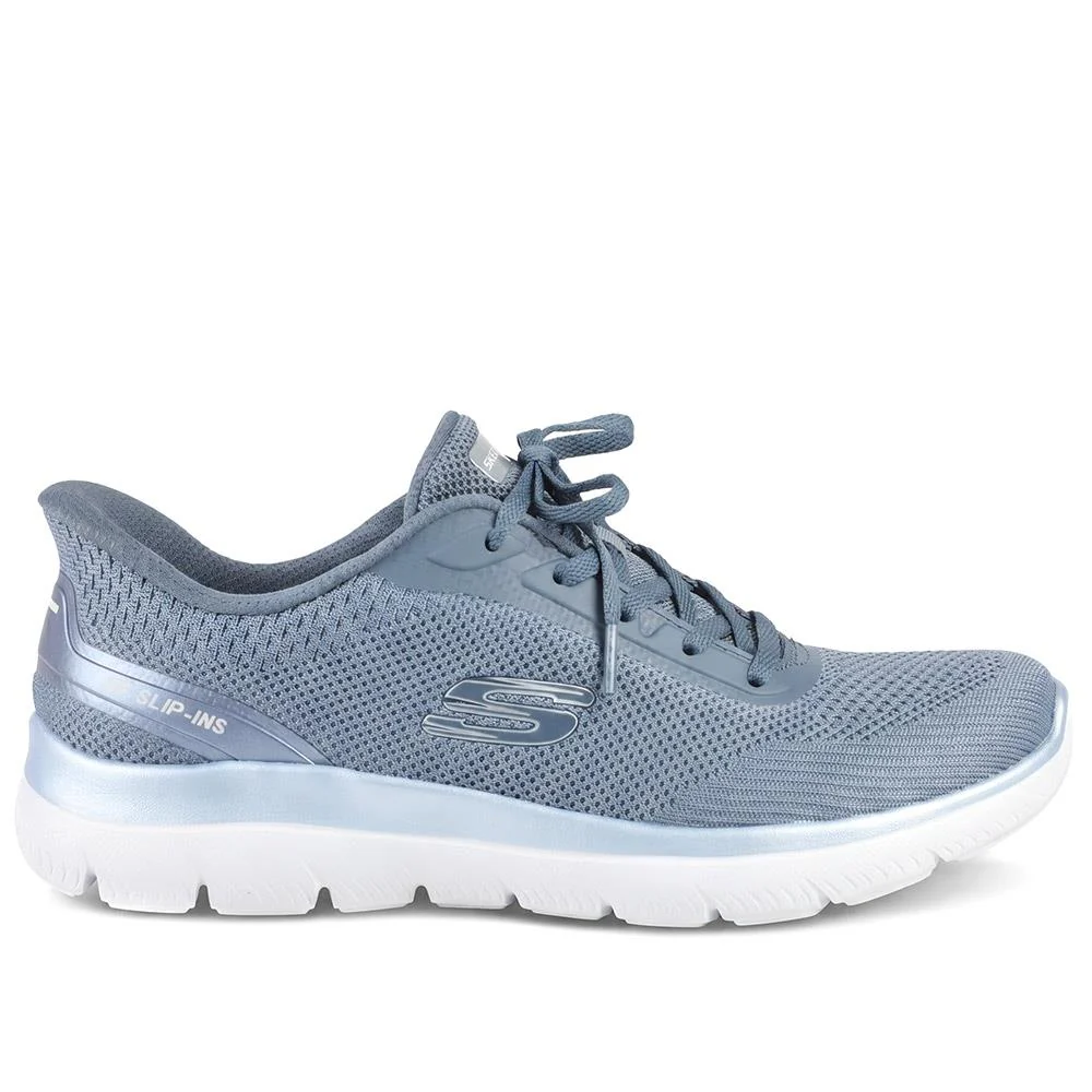 Skechers Slip-ins: Summits Lace Up Trainers - SKE43030 / 329 106 - Navy - Image 2