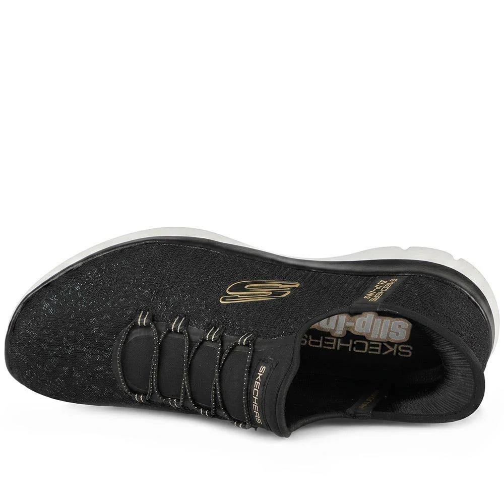 Skechers Slip-ins: Summits-Lunar Glow Trainers - SKE43101 / 329 150 - Black - Image 4