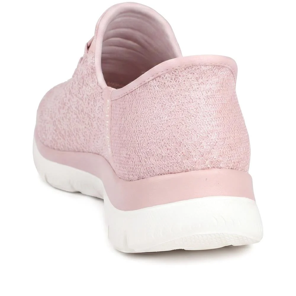 Skechers Slip-ins: Summits-Lunar Glow Trainers - SKE43101 / 329 150 - Mauve - Image 3
