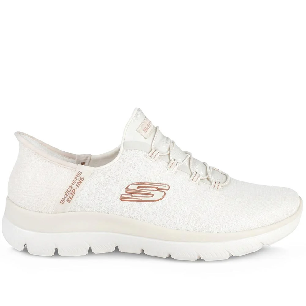 Skechers Slip-ins: Summits-Lunar Glow Trainers - SKE43101 / 329 150 - Natural - Image 2