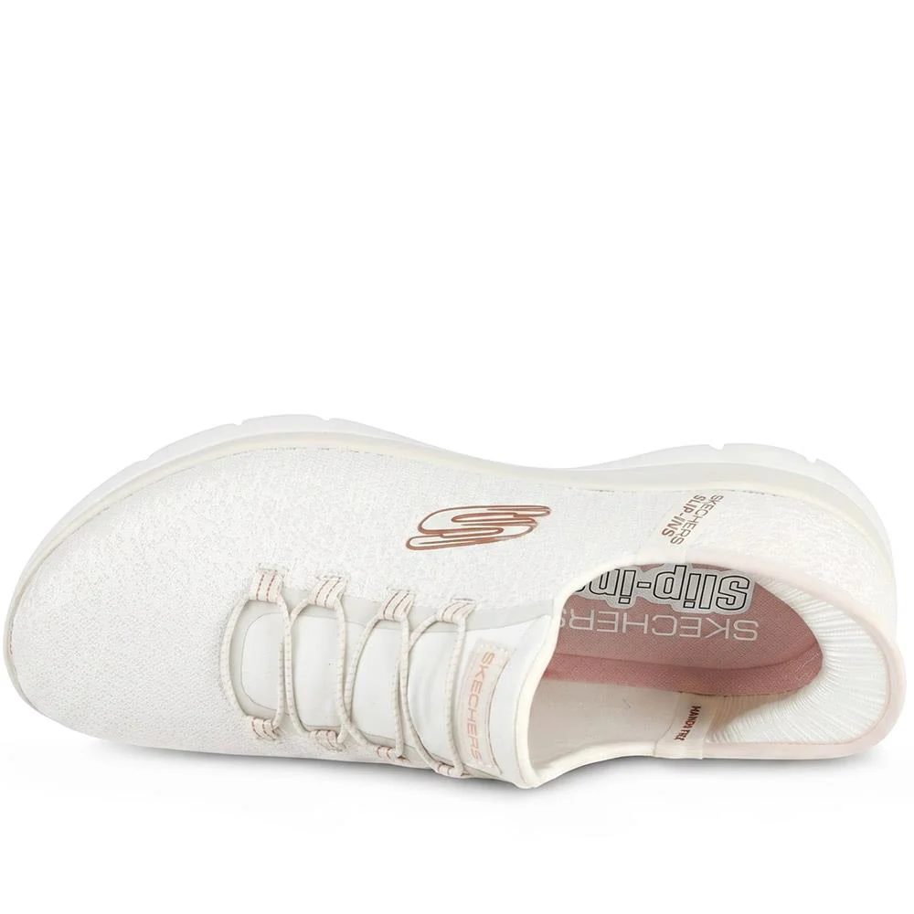 Skechers Slip-ins: Summits-Lunar Glow Trainers - SKE43101 / 329 150 - Natural - Image 4