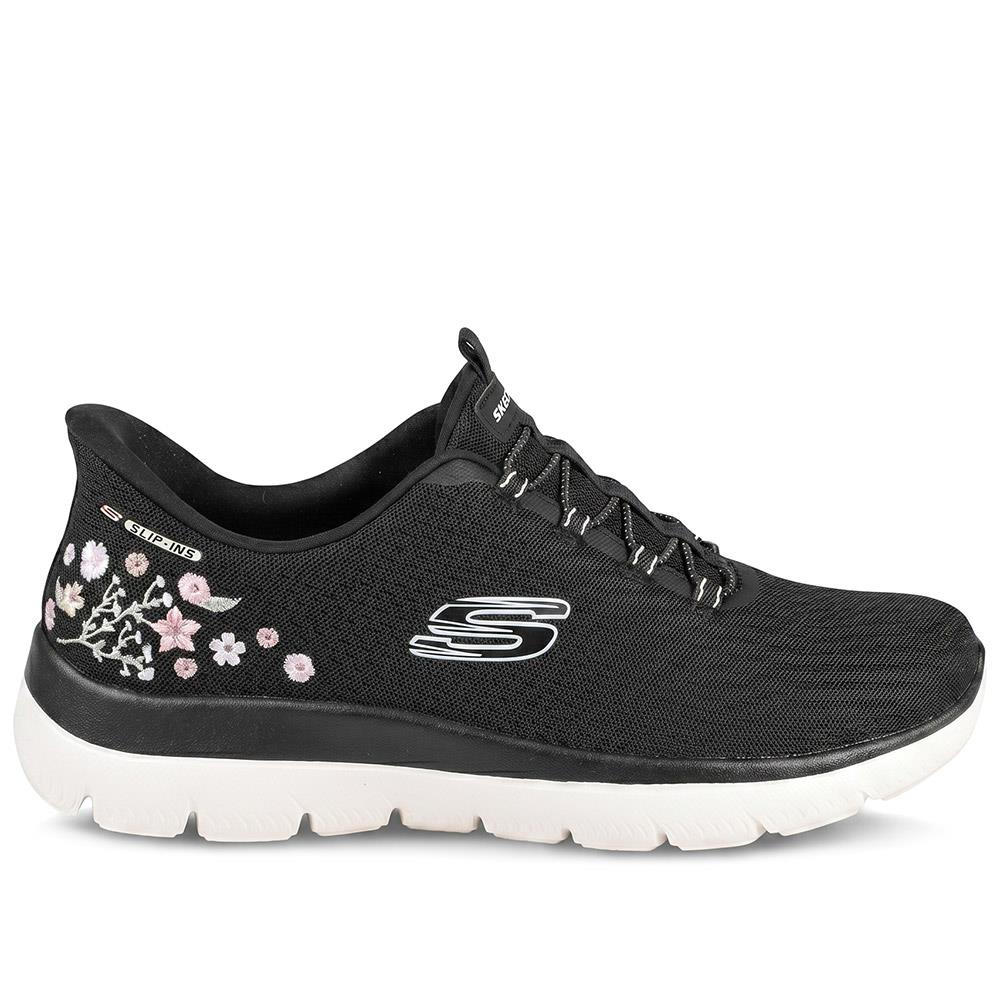 Skechers Slip-ins: Summits-Spring Blossom Trainers - SKE43032 / 329 064 - Black - Image 2