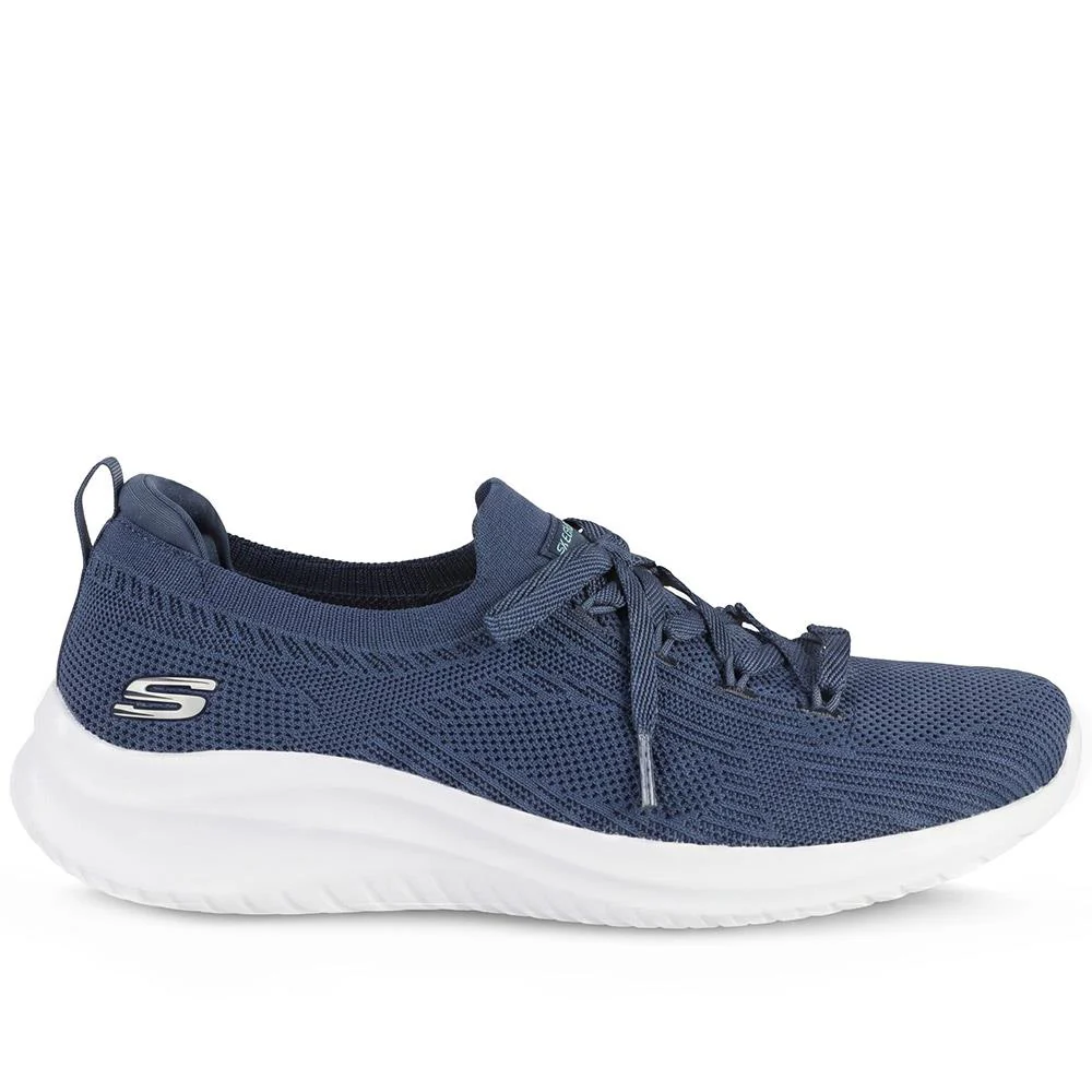 Skechers Sporty Breathable Slip On Trainers - SKE43015 / 328 681 - Navy - Image 2