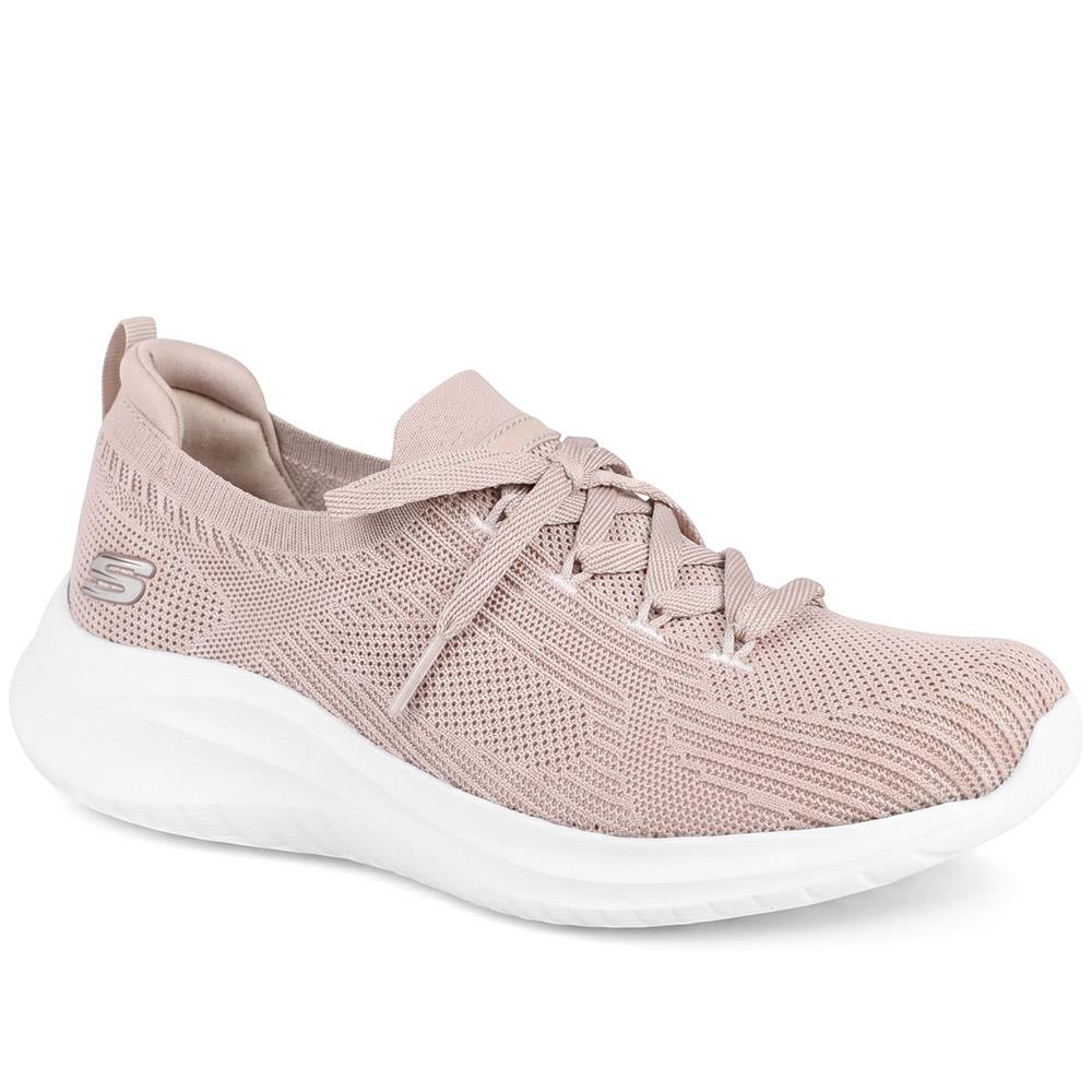 Skechers Sporty Breathable Slip On Trainers - SKE43015 / 328 681 - Taupe