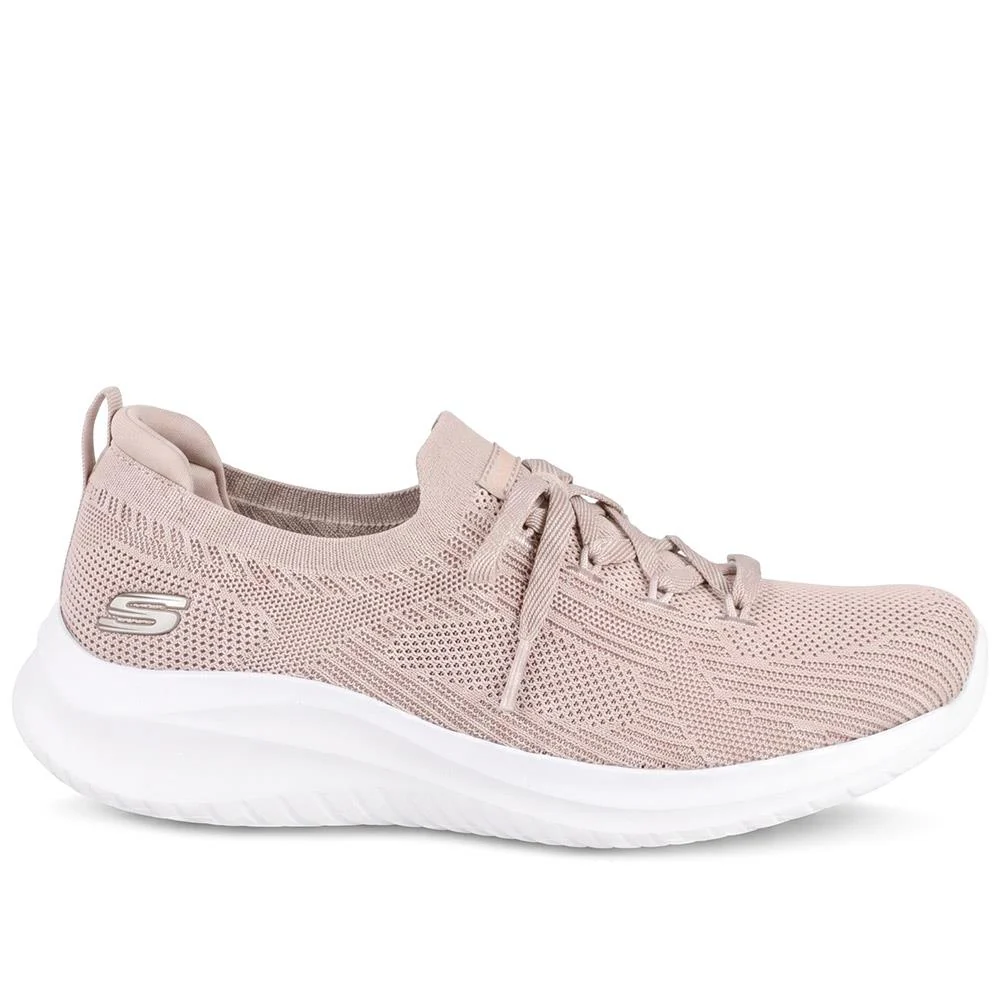 Skechers Sporty Breathable Slip On Trainers - SKE43015 / 328 681 - Taupe - Image 2