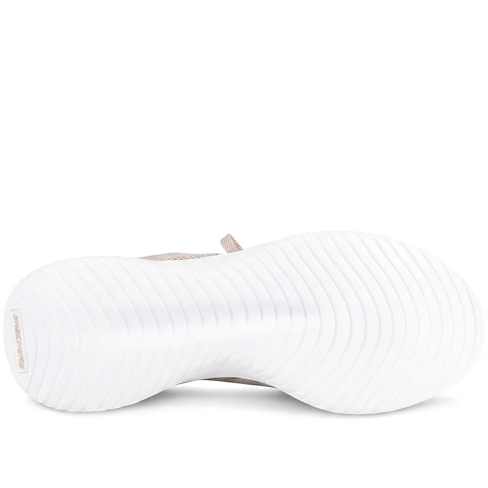Skechers Sporty Breathable Slip On Trainers - SKE43015 / 328 681 - Taupe - Image 5