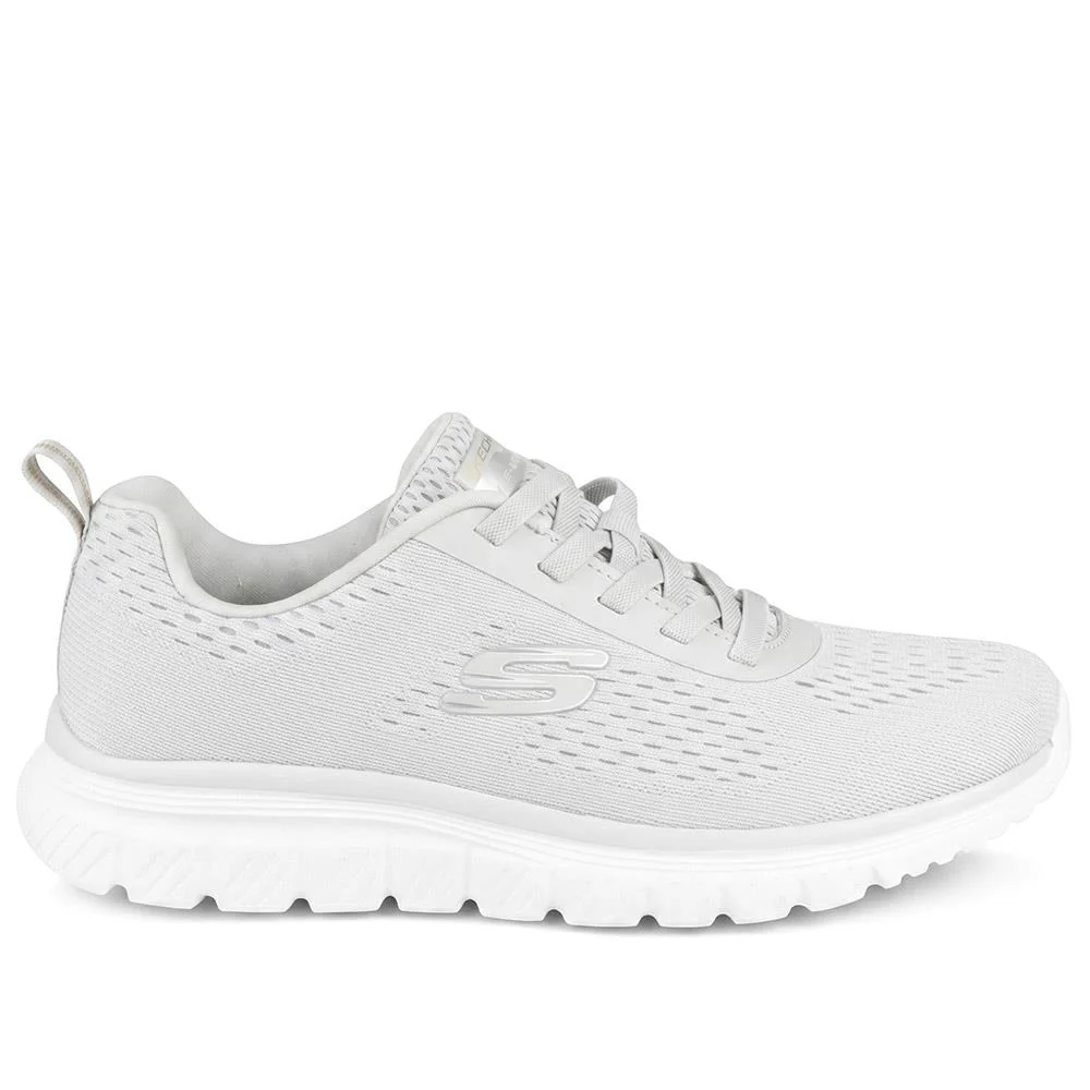 Skechers Summits Bungee Lace Trainers - SKE43016 / 328 684 - Light Grey - Image 2