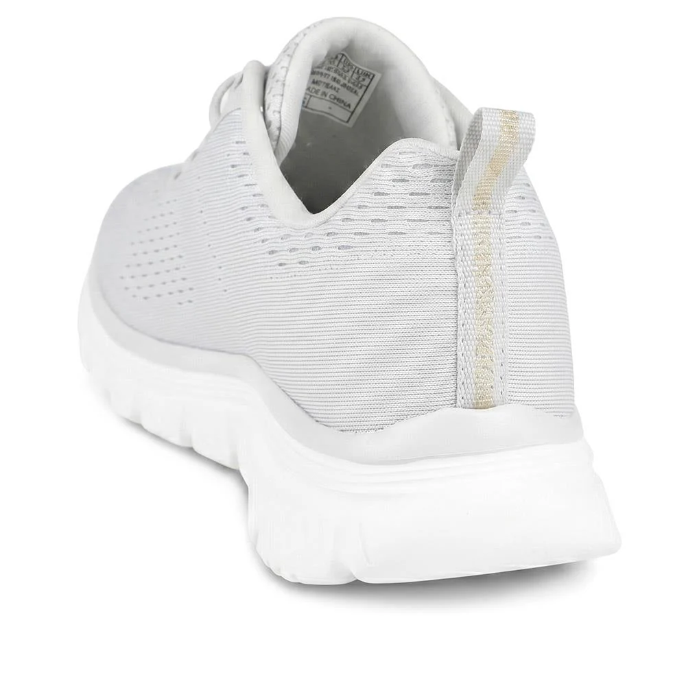 Skechers Summits Bungee Lace Trainers - SKE43016 / 328 684 - Light Grey - Image 3