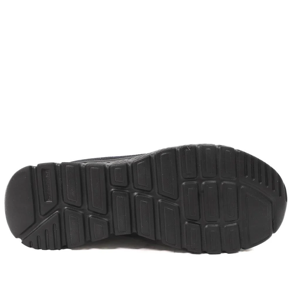 Skechers Summits Bungee Lace Trainers - SKE43016 / 328 684 - Black - Image 6