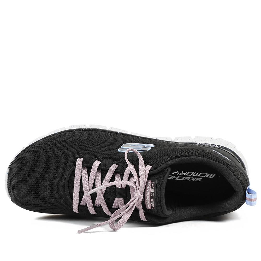 Skechers Track Lace Up Waterproof Trainers - SKE42029 / 327 757 - Black - Image 5