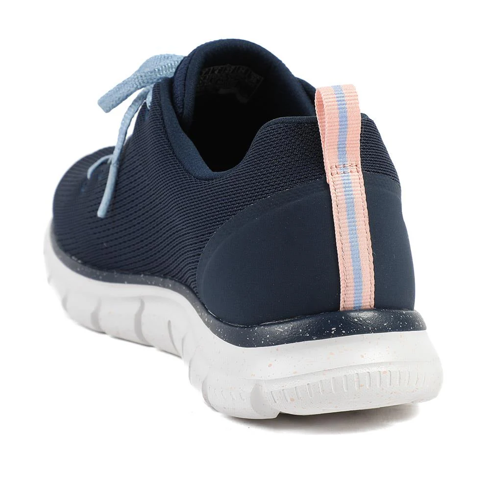 Skechers Track Lace Up Waterproof Trainers - SKE42029 / 327 757 - Navy - Image 3