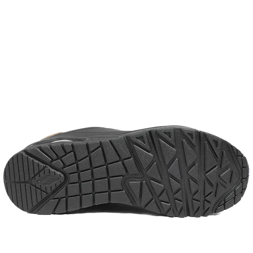 Skechers Uno-Jungle Nite Trainers - SKE43518 / 328 734 - Black-Leopard - Image 5