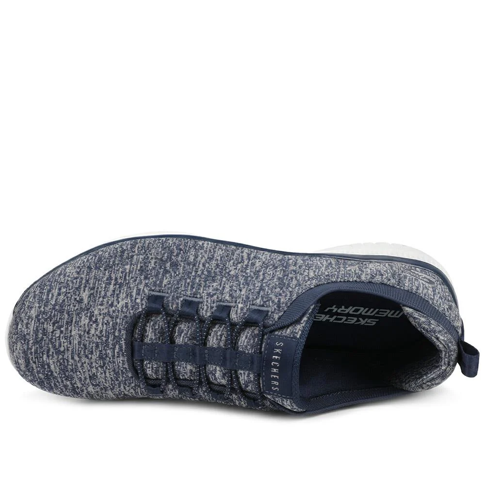 Skechers Virtue Sporty Trainers - SKE43007 / 328 875 - Navy - Image 4