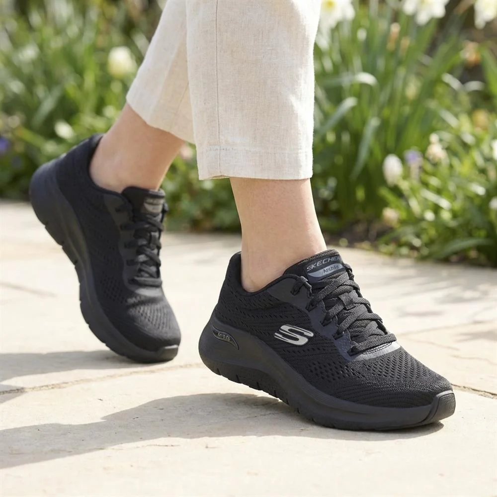 Skechers Arch Fit 2.0 Big League Trainers - SKE41502 / 326 715 - Black-Black - Image 2