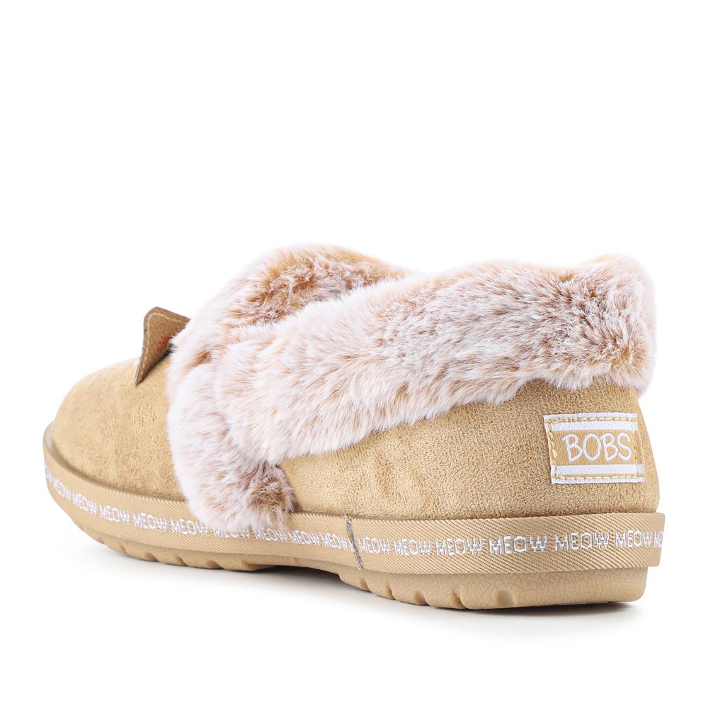 Skechers Wide Fit Cat Slippers - SKE42041 / 327 715 - Tan - Image 3