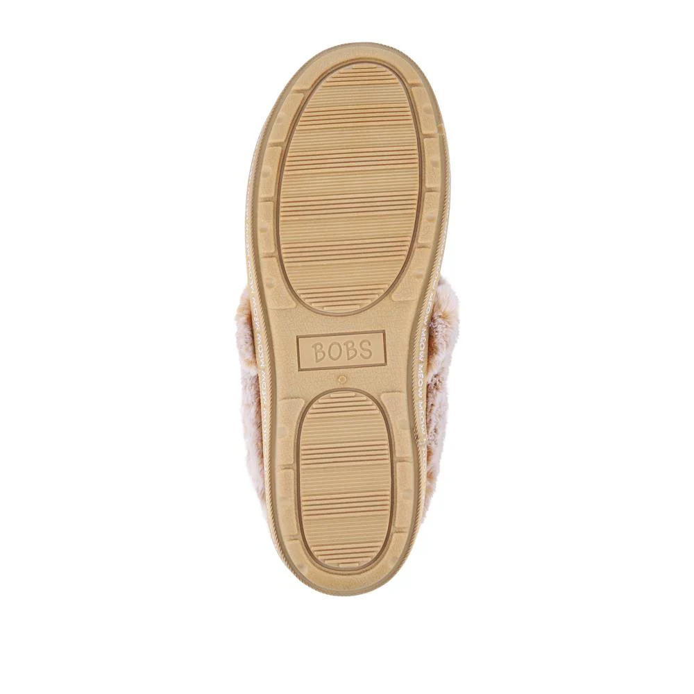 Skechers Wide Fit Cat Slippers - SKE42041 / 327 715 - Tan - Image 5