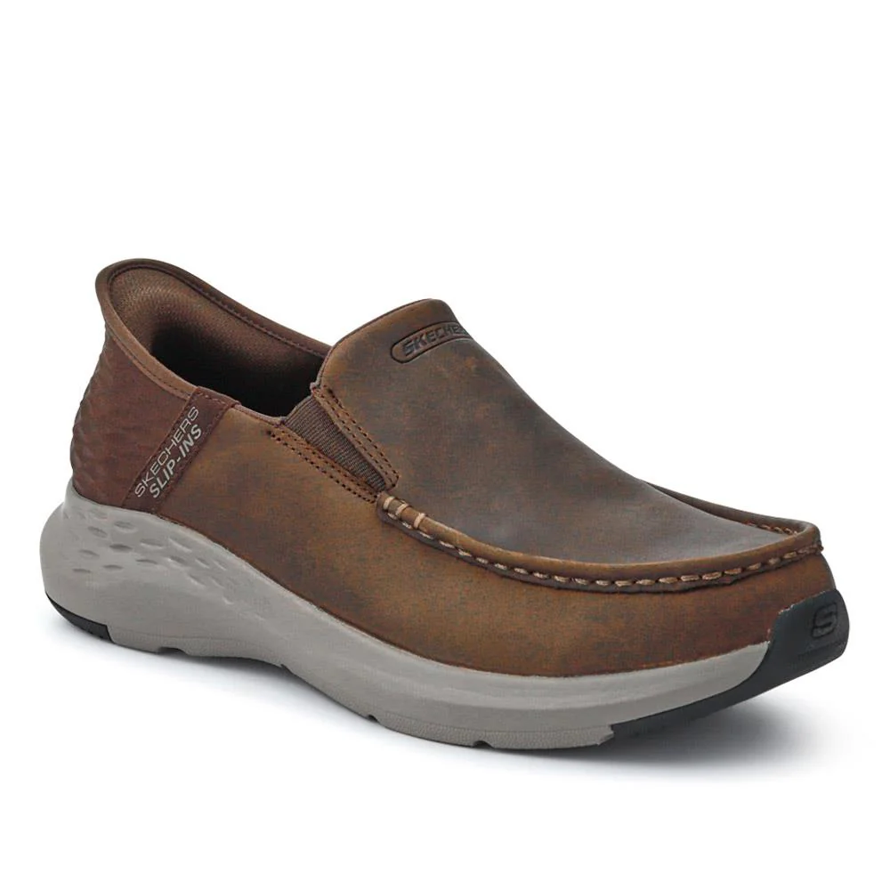 Skechers Wide Fit Slip-ins Relaxed Fit Trainers - SKE41011 / 326 643 - Chocolate