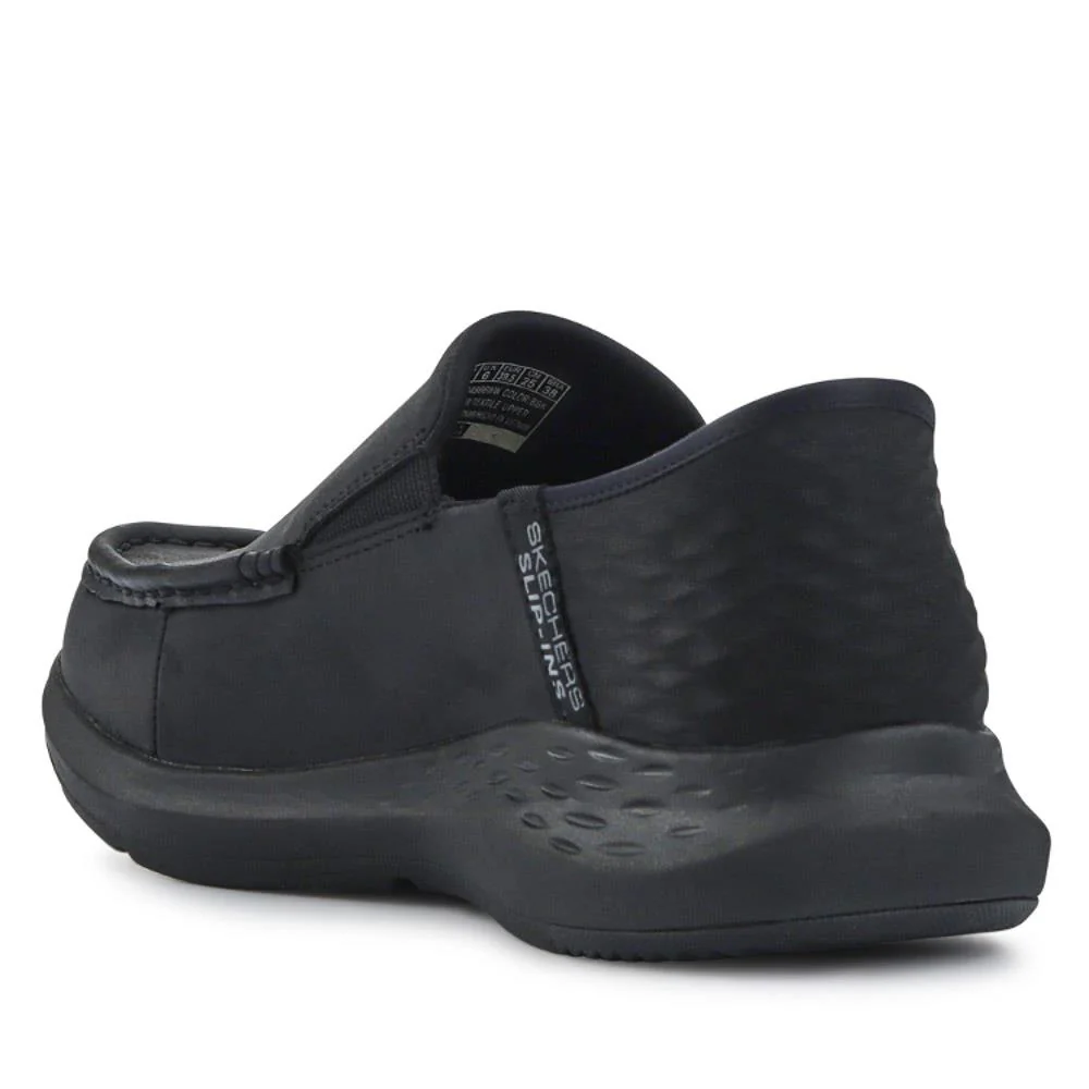 Skechers Wide Fit Slip-ins Relaxed Fit Trainers - SKE41011 / 326 643 - Black - Image 3