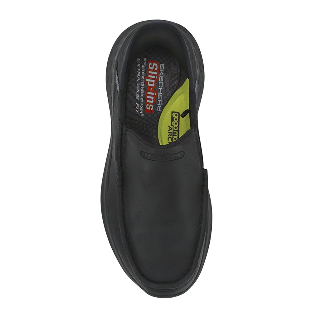 Skechers Wide Fit Slip-ins Relaxed Fit Trainers - SKE41011 / 326 643 - Black - Image 5
