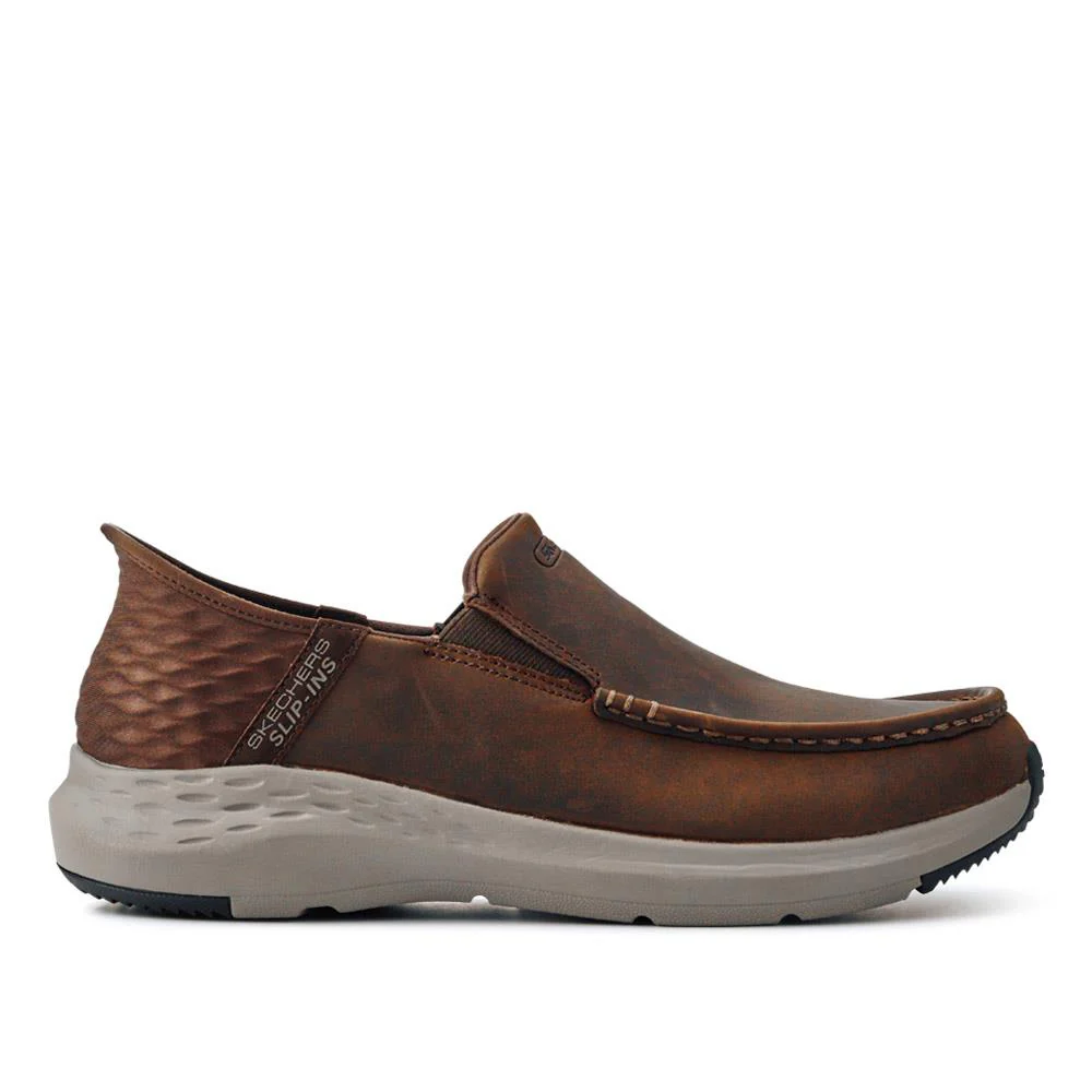 Skechers Wide Fit Slip-ins Relaxed Fit Trainers - SKE41011 / 326 643 - Chocolate - Image 2