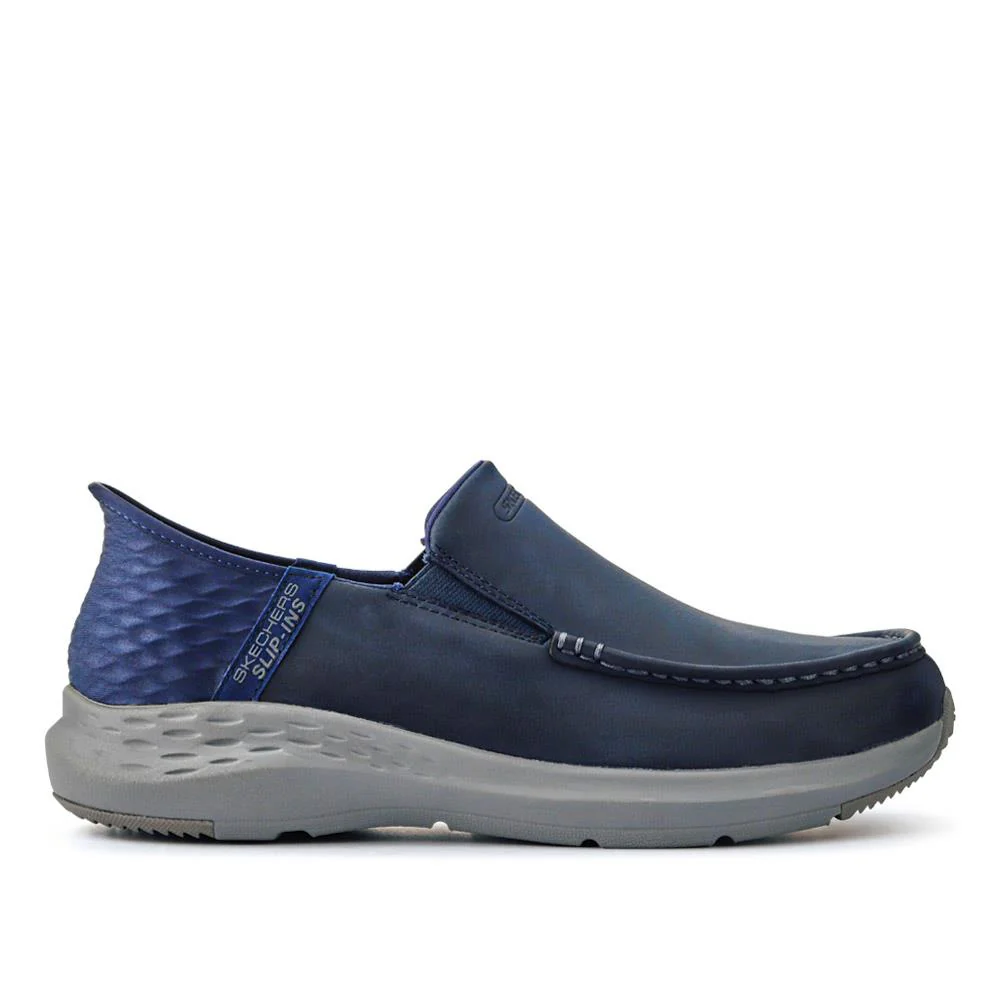 Skechers Wide Fit Slip-ins Relaxed Fit Trainers - SKE41011 / 326 643 - Navy - Image 2
